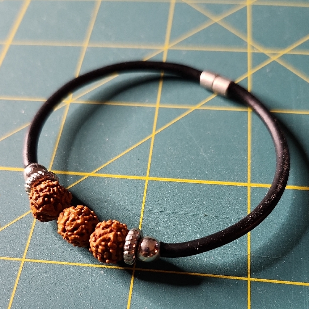 Black and Brown Beaded Bracelet